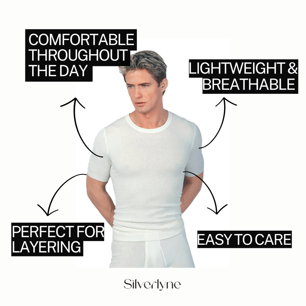 Angora and Wool | Short sleeve base layer shirt (Men's) — view 6