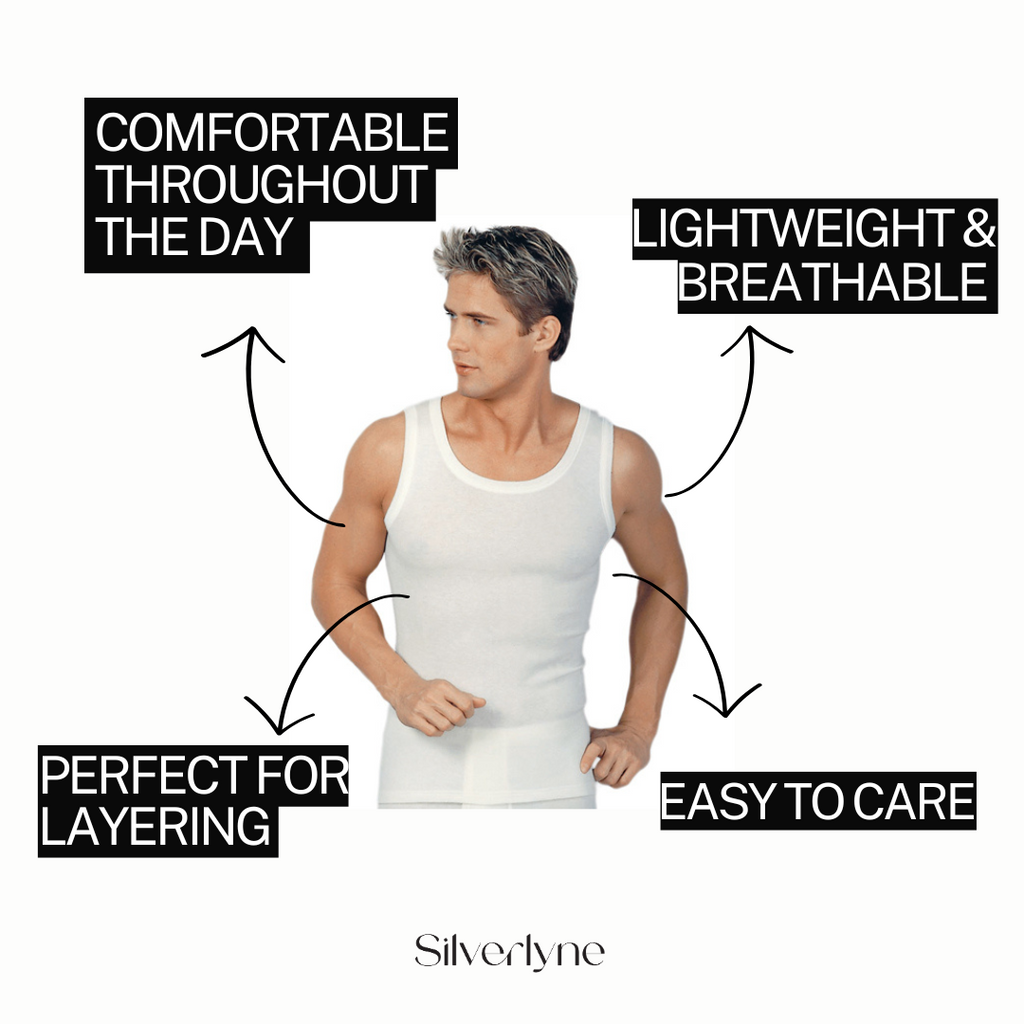 Silverlyne Angora and Wool | Sleeveless base layer shirt (Men's) — lifestyle context