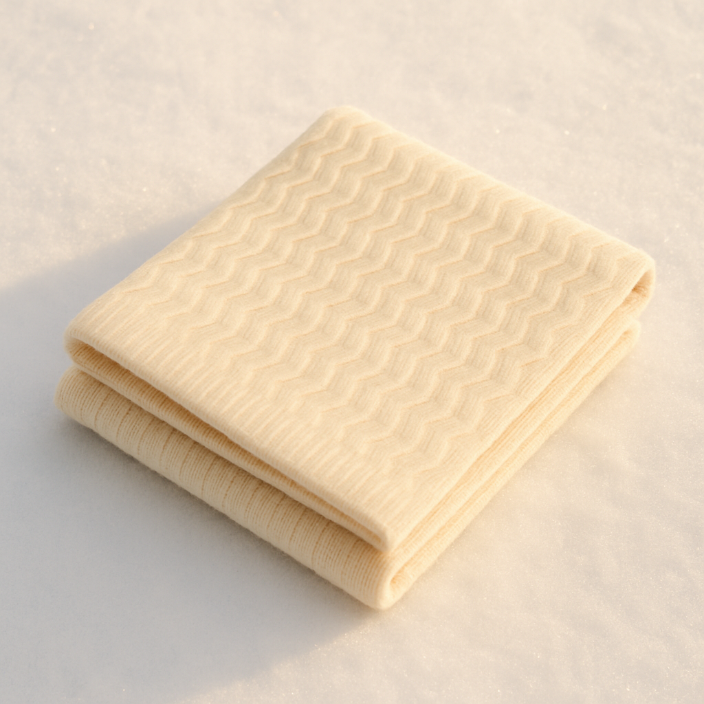 Silverlyne Angora and Wool | Ultra Soft Throw Blanket (solid, beige) — main product shot