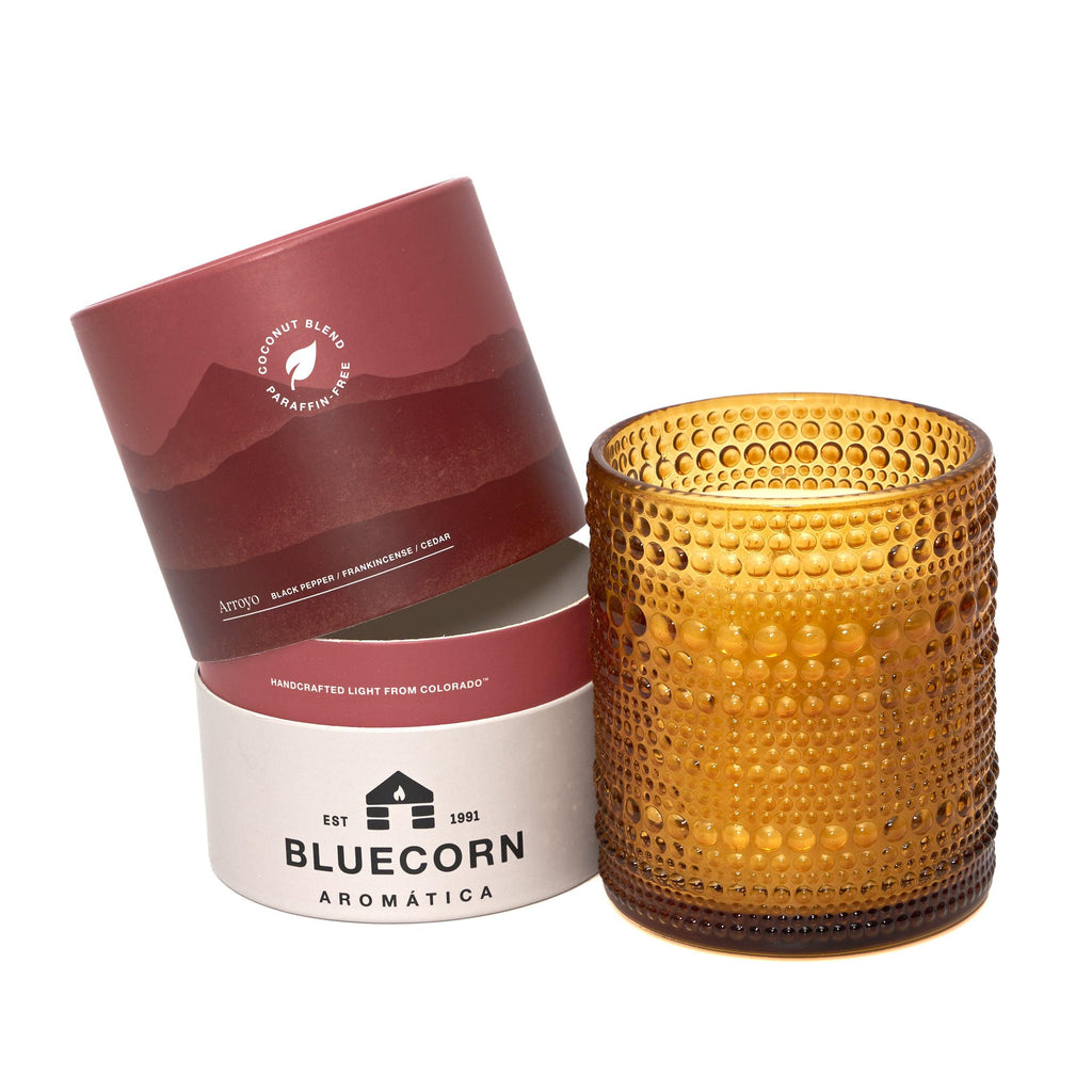 Bluecorn Candles Arroyo Scented Candle - Aromática — lifestyle context
