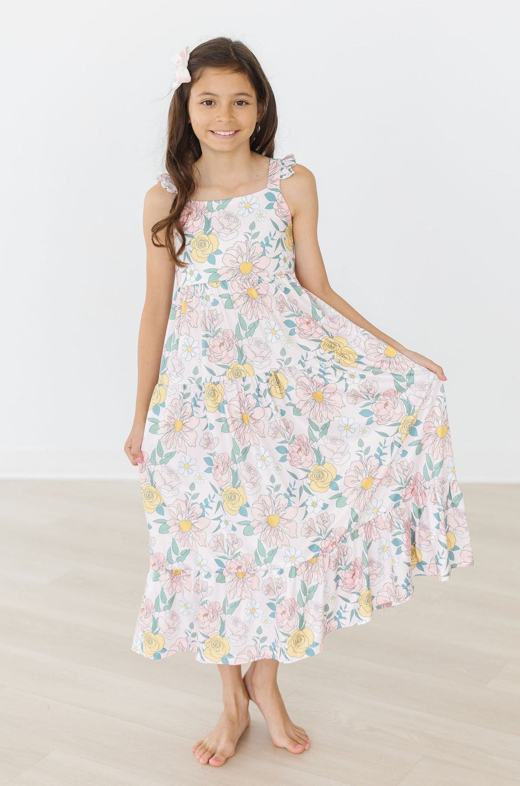 Mila & Rose ® Autumn Breeze Ruffle Maxi Dress — main product shot
