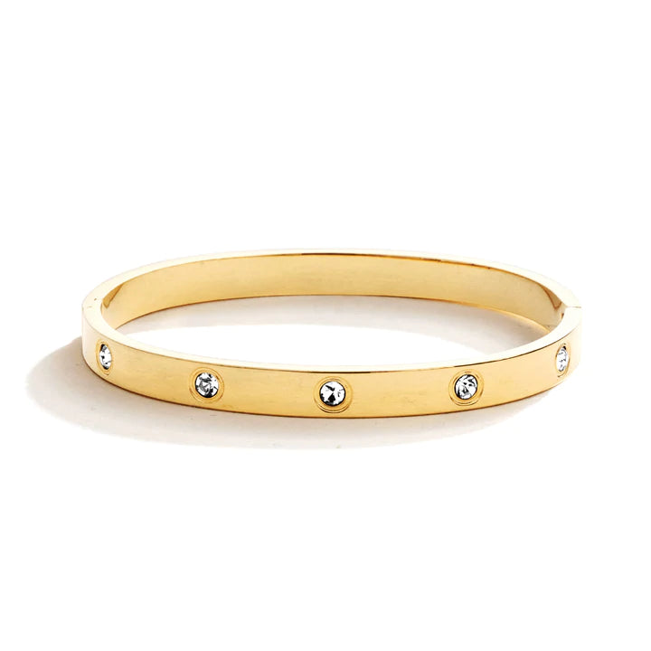 KADOU BOUTIQUE Sparkle Hinged Bangle — main product shot