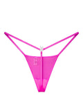 BUNNIES ROOM ICED OUT G-STRING IN HOT PINK — main product shot