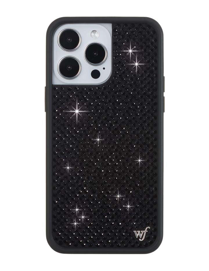 Wildflower Cases Rhinestone iPhone Case | Black — comparison shot