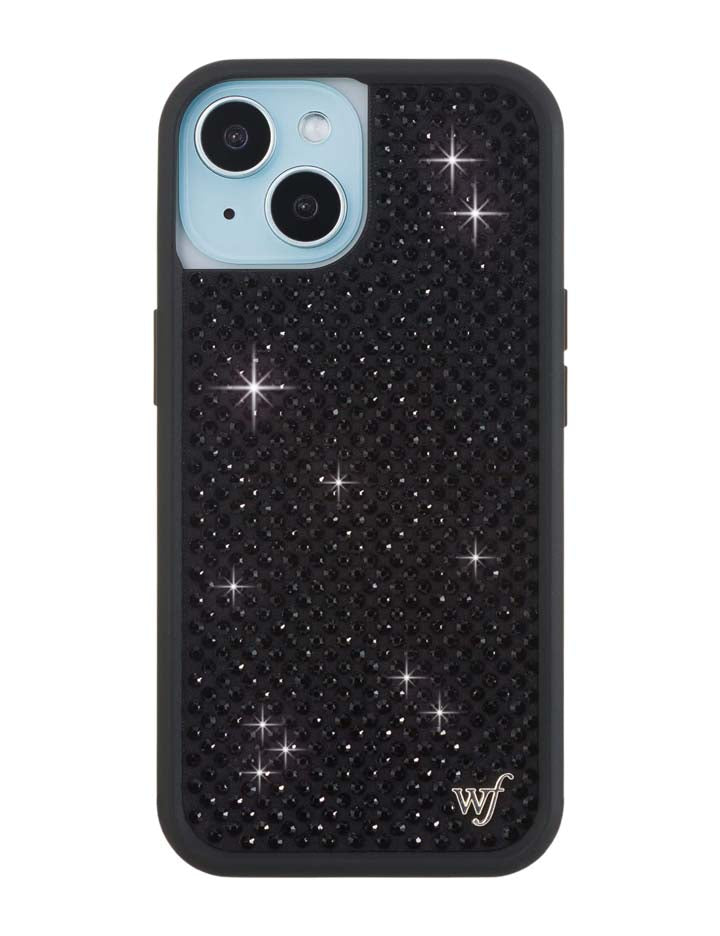 Wildflower Cases Rhinestone iPhone Case | Black — color detail