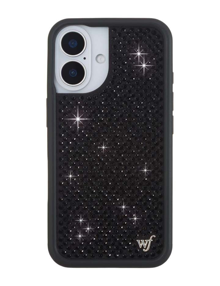 Wildflower Cases Rhinestone iPhone Case | Black — main product shot