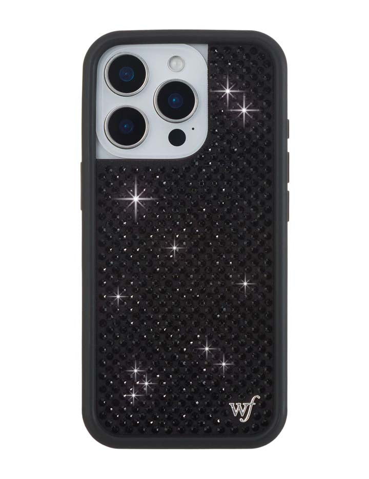 Wildflower Cases Rhinestone iPhone Case | Black — product on model