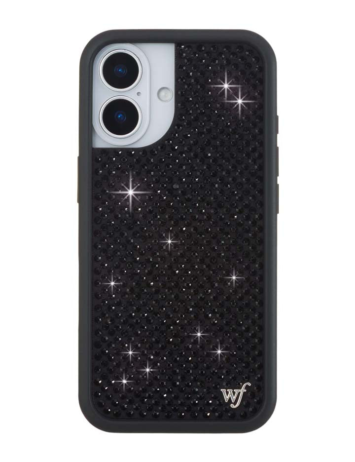 Wildflower Cases Rhinestone iPhone Case | Black — in-use photo