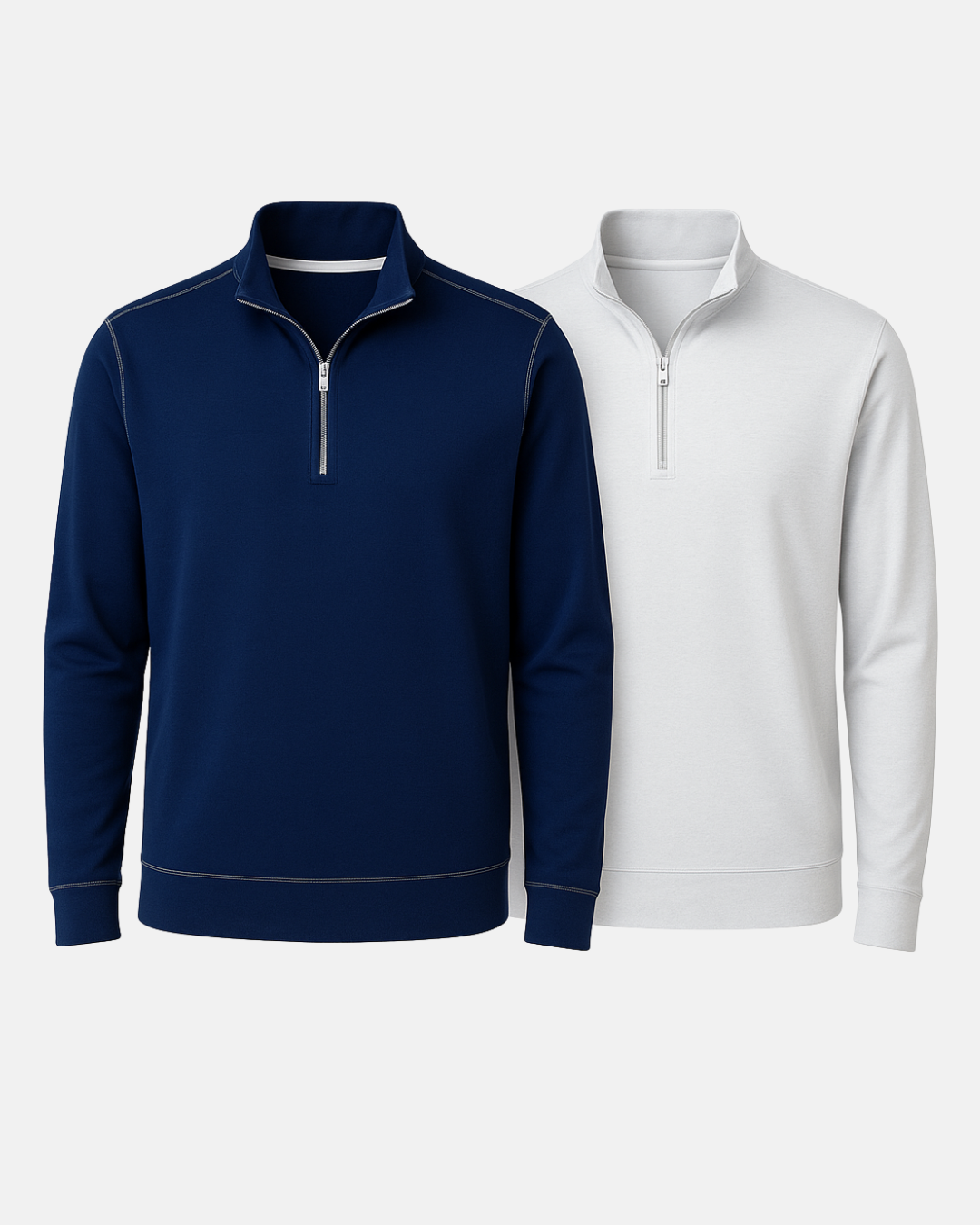 Buki Buki Cinqo Travel Half Zip 2-Pack - Navy/White — color detail