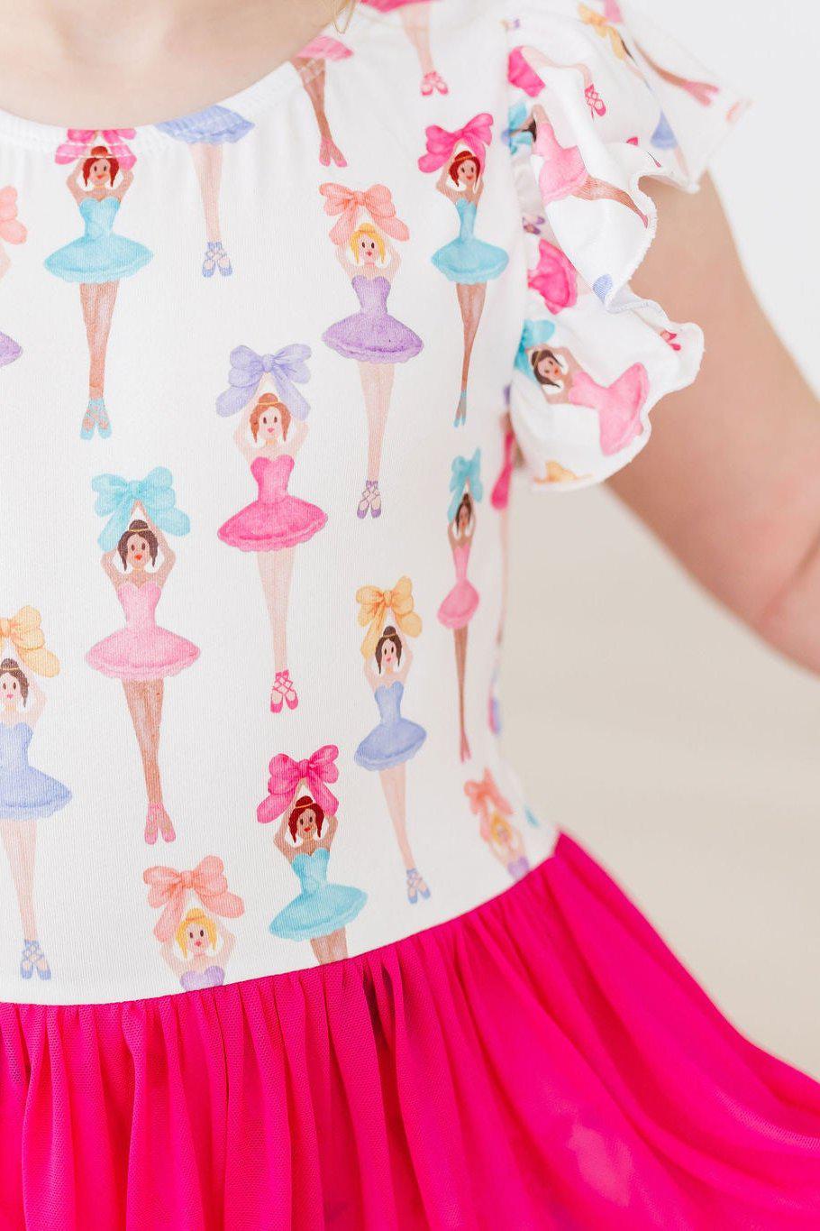 Mila & Rose ® Ballerina Bows S/S Twirl Leotard — side view