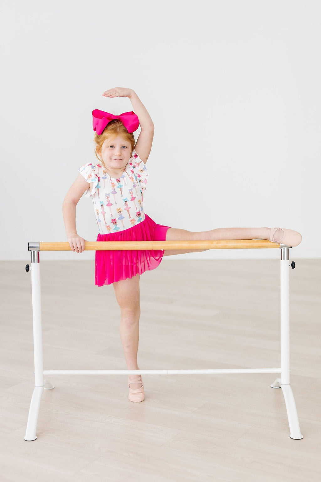 Mila & Rose ® Ballerina Bows S/S Twirl Leotard — back view