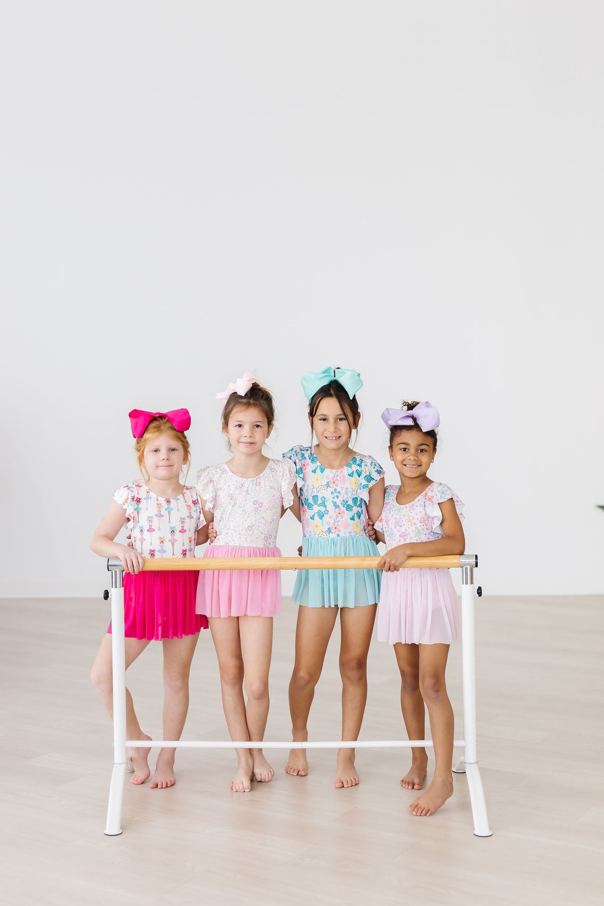 Mila & Rose ® Ballerina Bows S/S Twirl Leotard — alternative angle