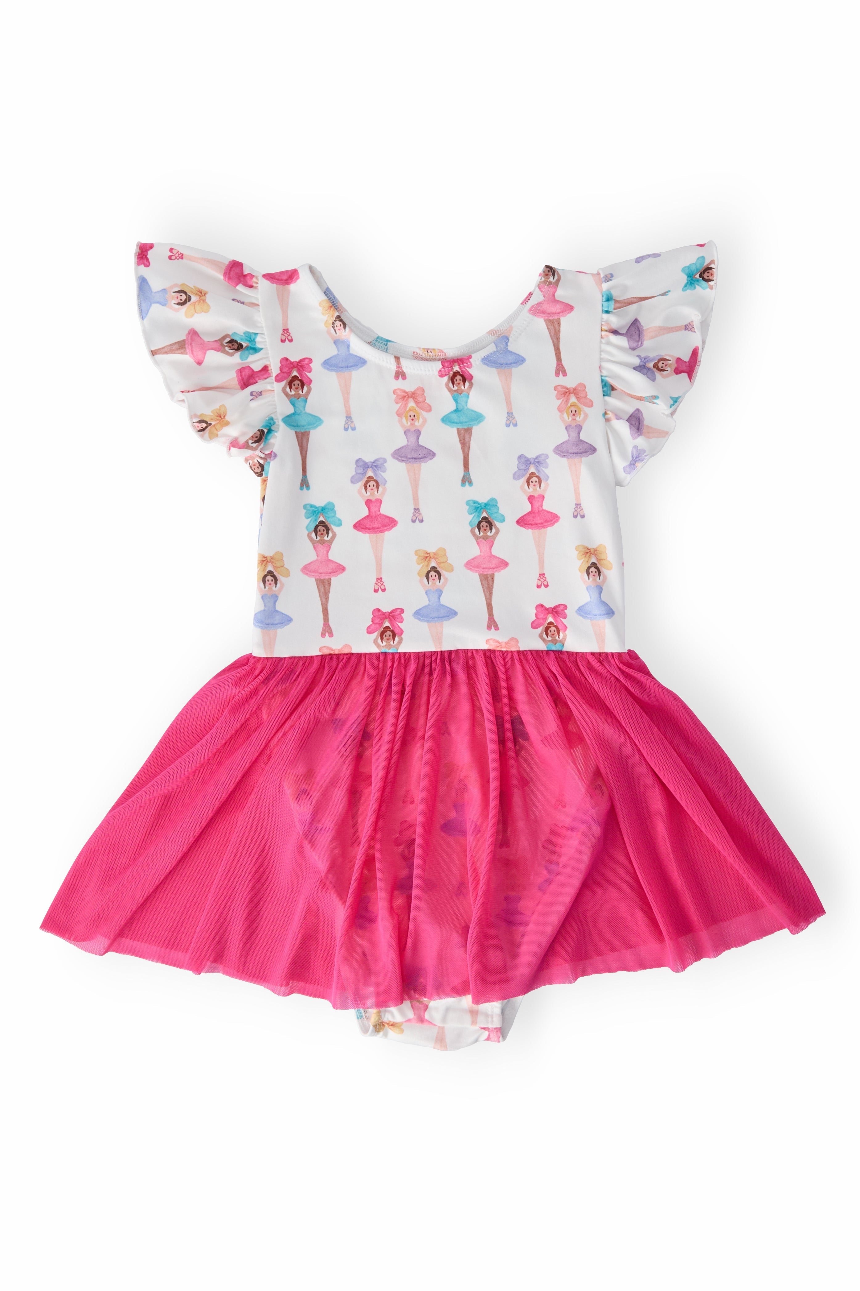 Mila & Rose ® Ballerina Bows S/S Twirl Leotard — main product shot