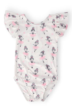 Ballerina S/S Flutter Sleeve Leotard