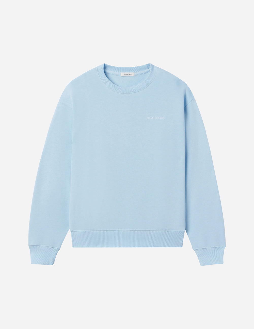 Elevated Faith Basics Dream Blue Unisex Crewneck — color detail