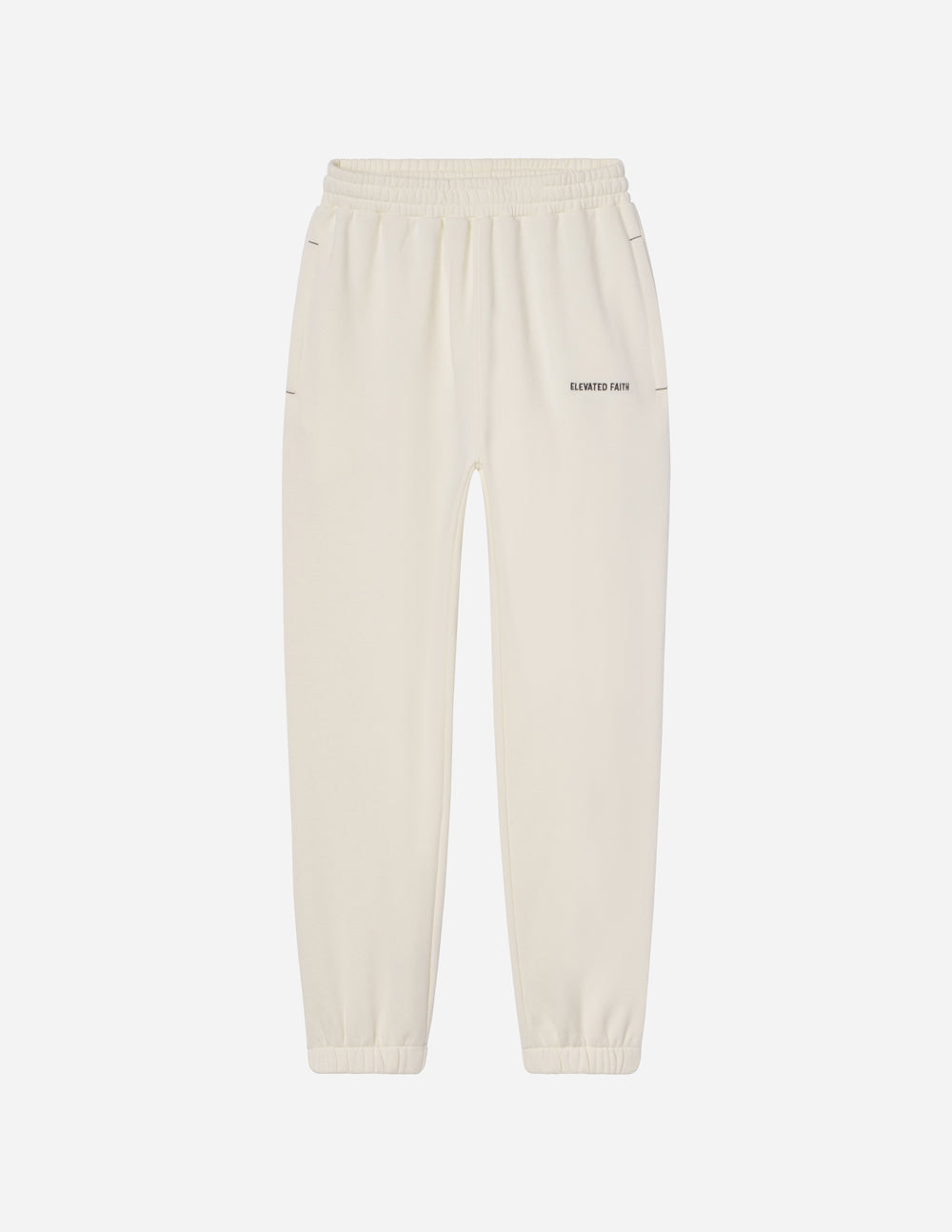 Elevated Faith Basics White Sand Unisex Sweatpant — in-use photo