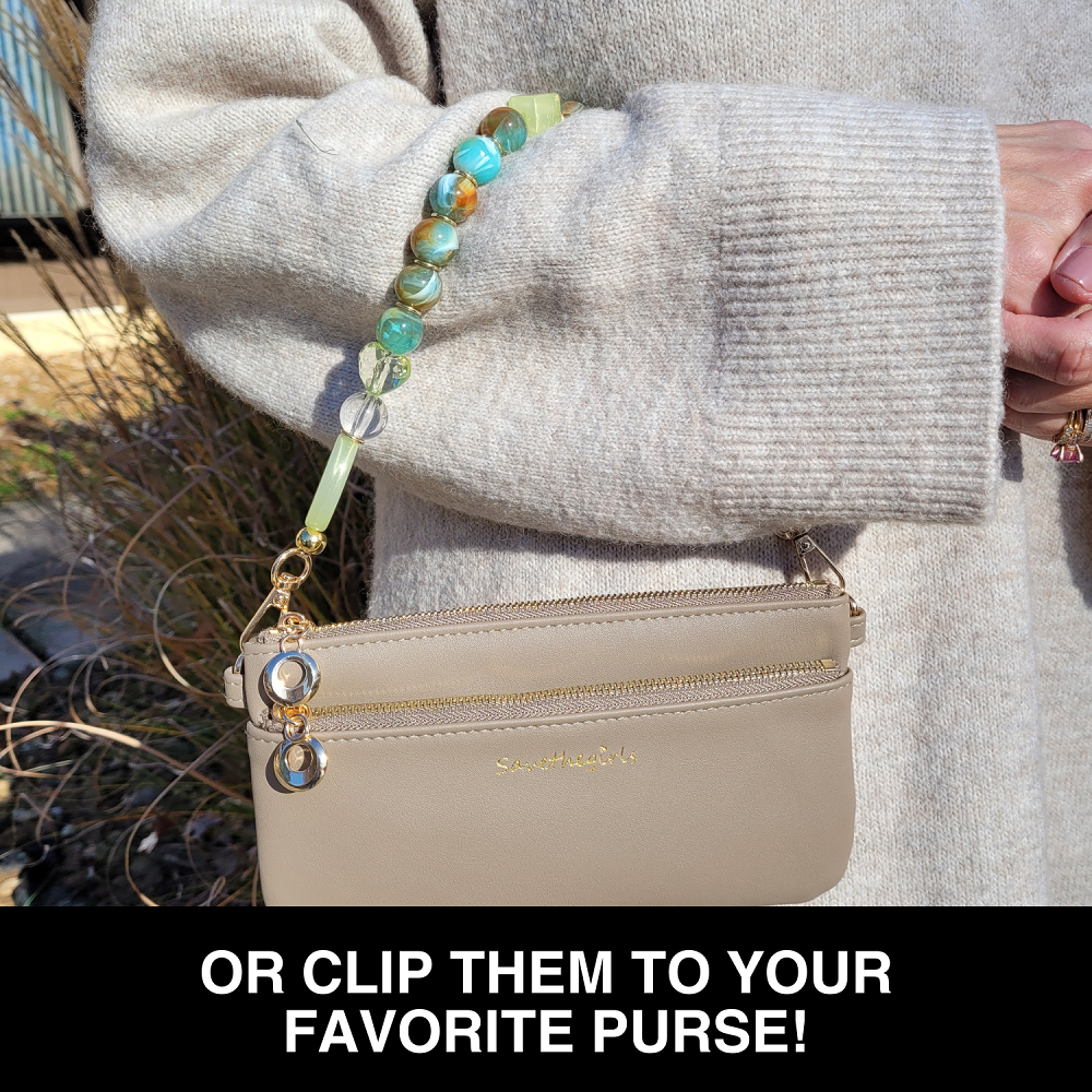 SaveTheGirls Clip & Go Beaded Wristlet Beaded Assortment — alternative angle