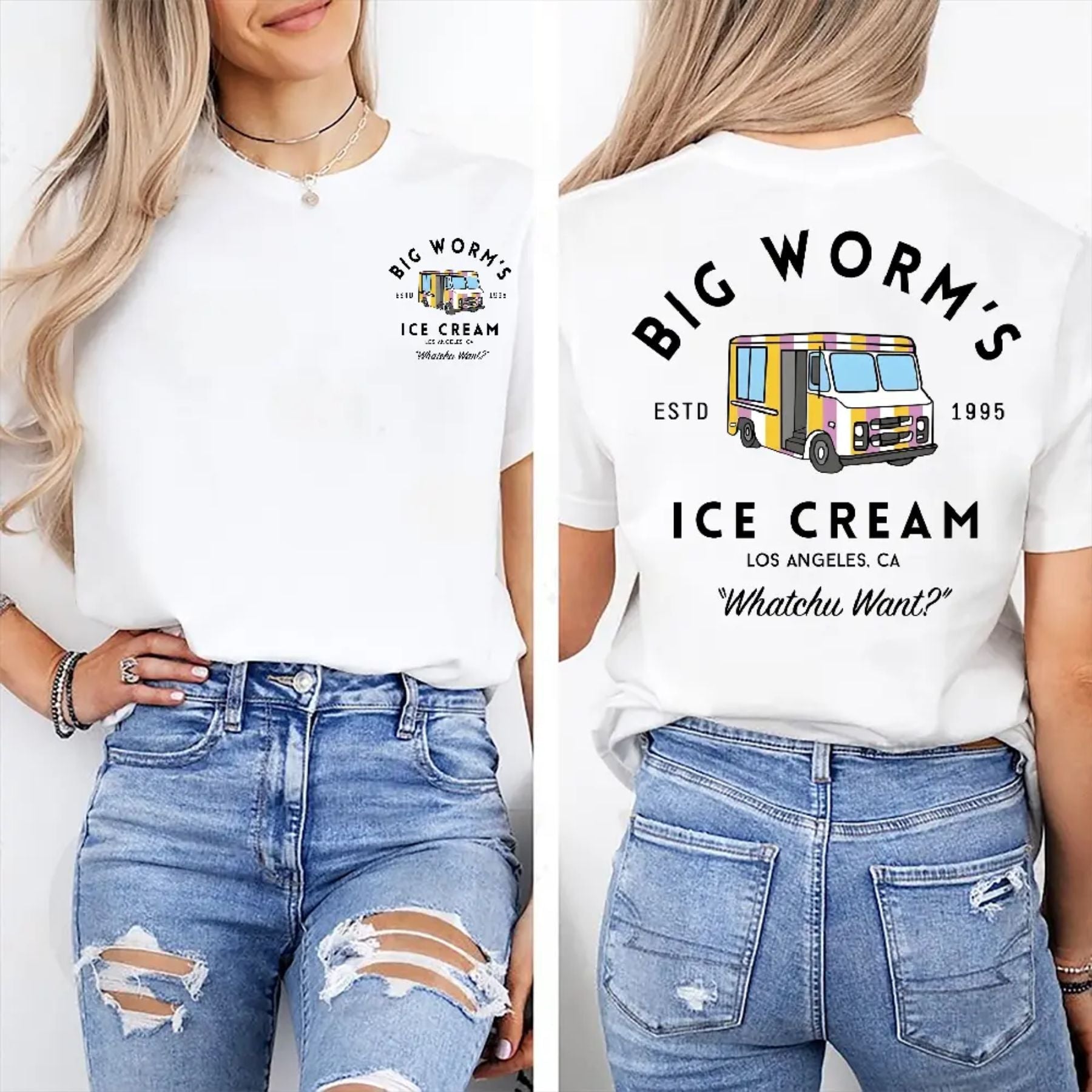 Pasimax Big Worm's Ice Cream T-Shirt — main product shot