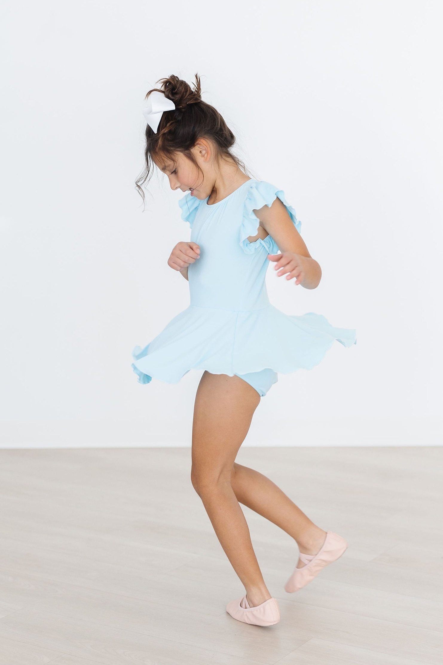 Mila & Rose ® Bluebird S/S Twirl Leotard — lifestyle context