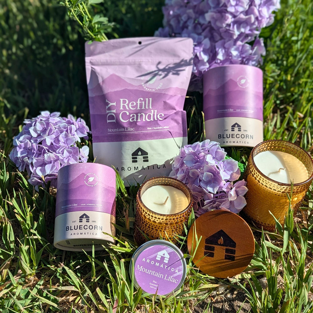 Bluecorn Candles Aromática Scented Candle Refill Kit — feature highlight