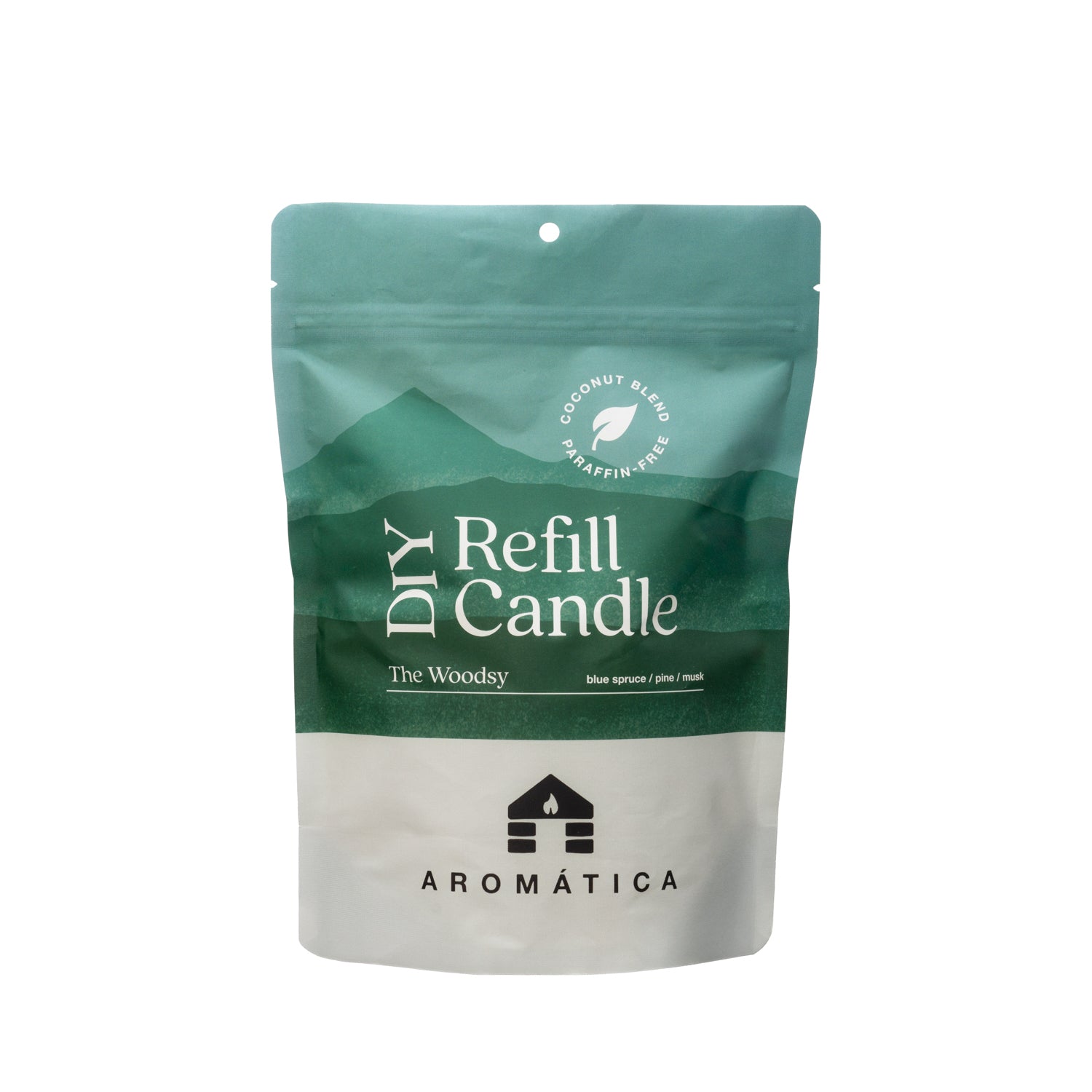 Bluecorn Candles Aromática Scented Candle Refill Kit — branding close-up