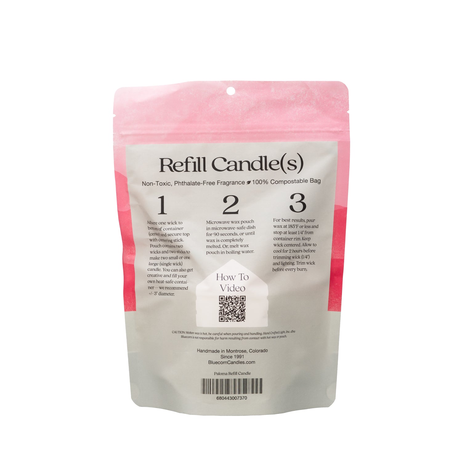 Bluecorn Candles Aromática Scented Candle Refill Kit — branding close-up