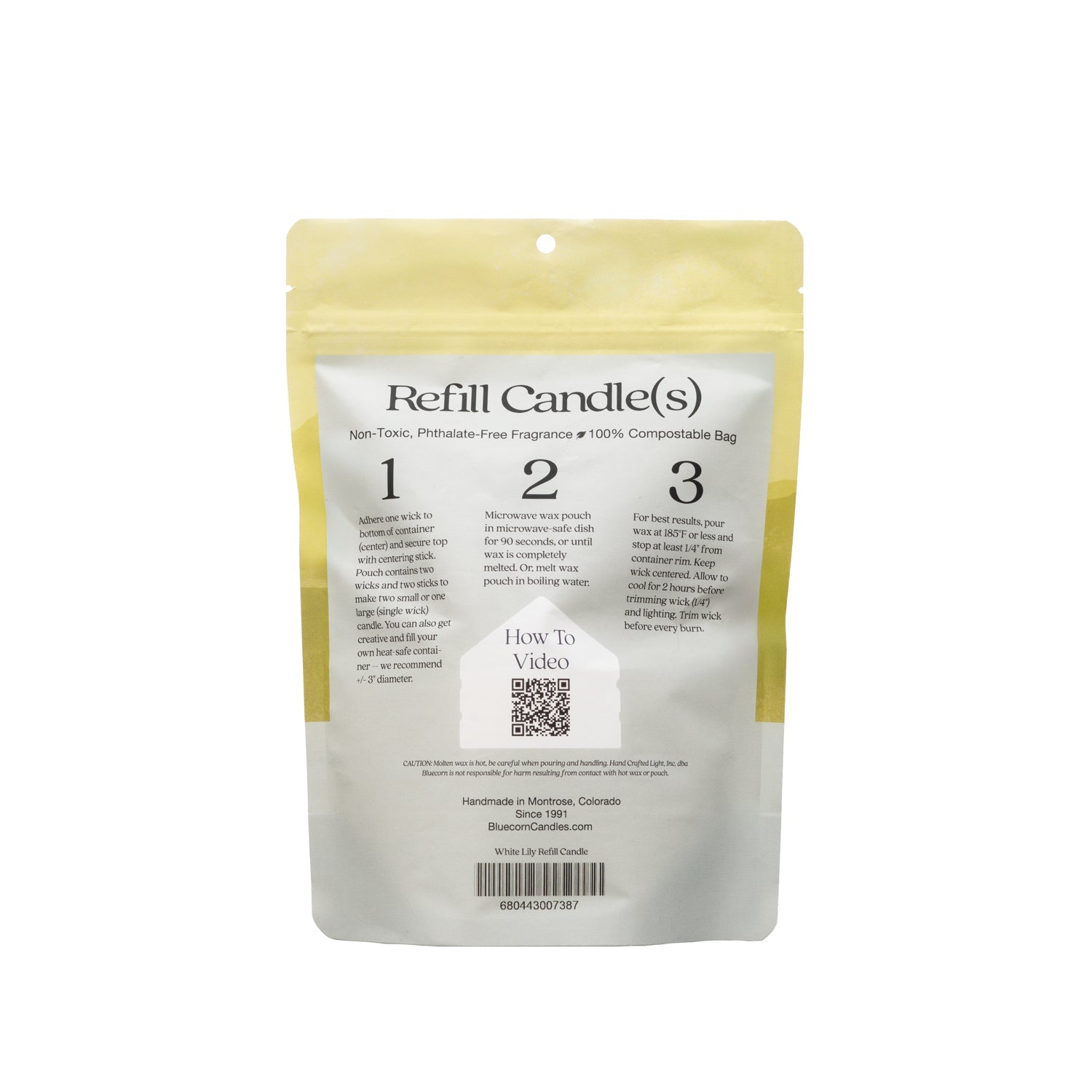 Bluecorn Candles Aromática Scented Candle Refill Kit — detail close-up