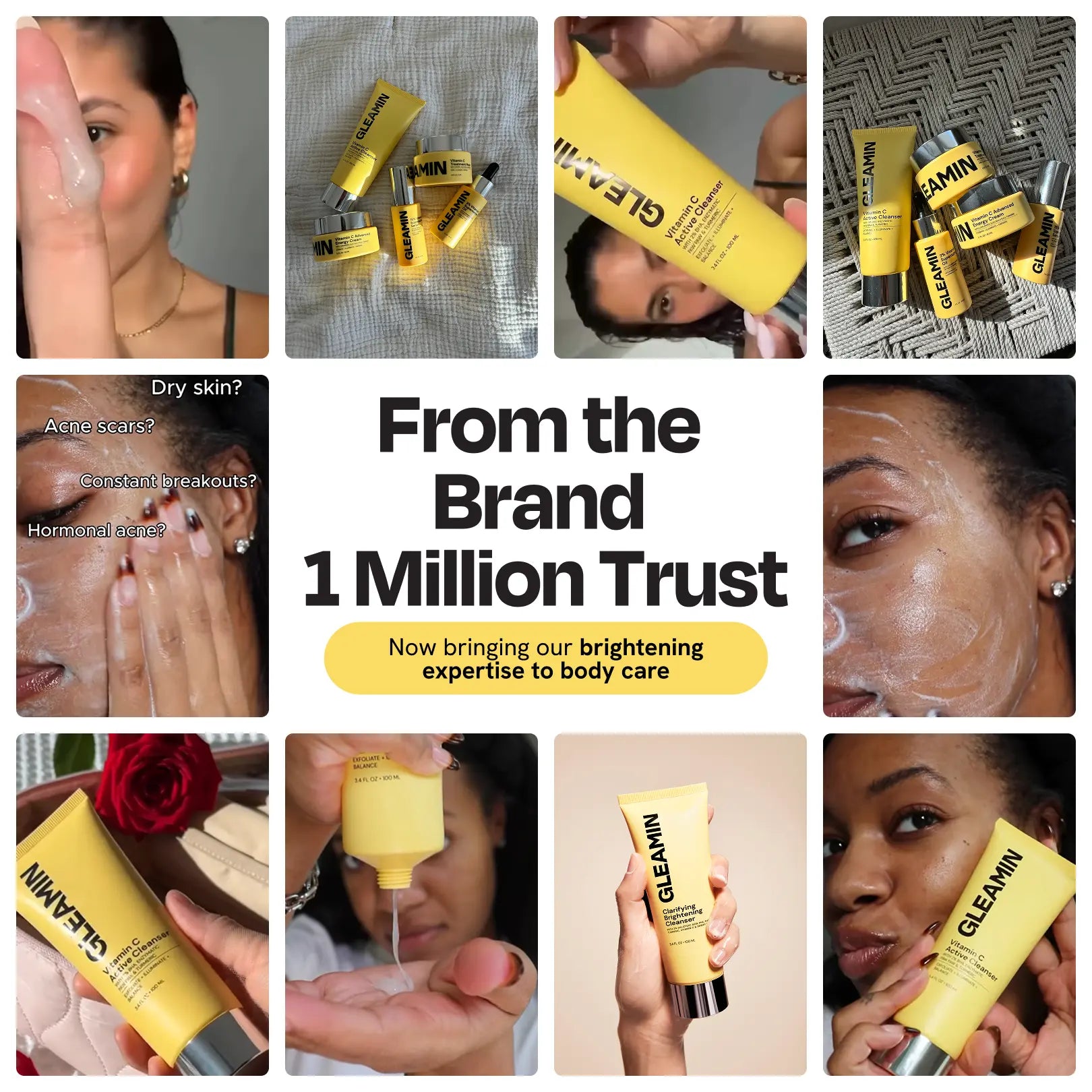 Gleamin Glow Body Bar — shower routine