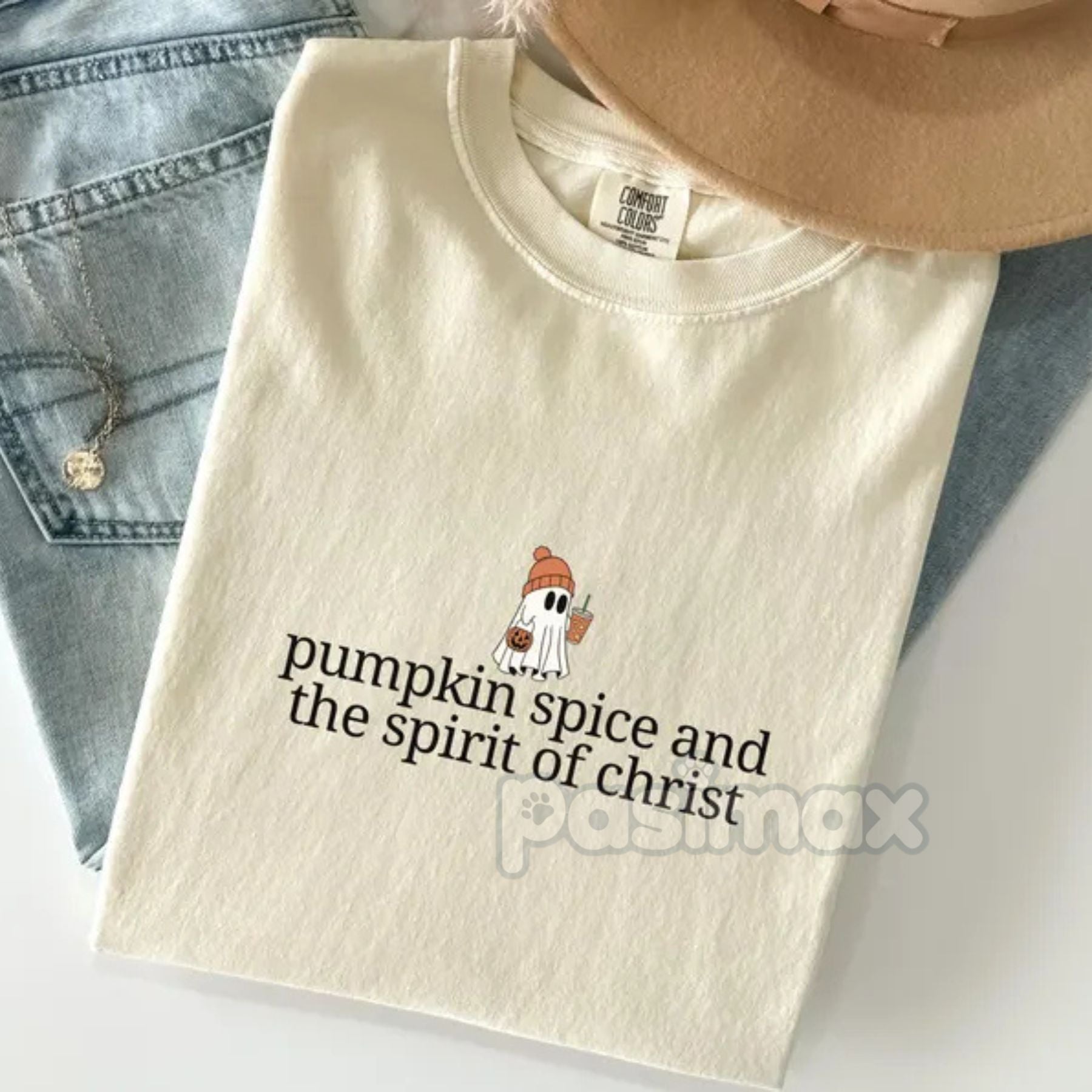 Pasimax 'Boo-lieve In Jesus' Christian Halloween Shirt — main product shot