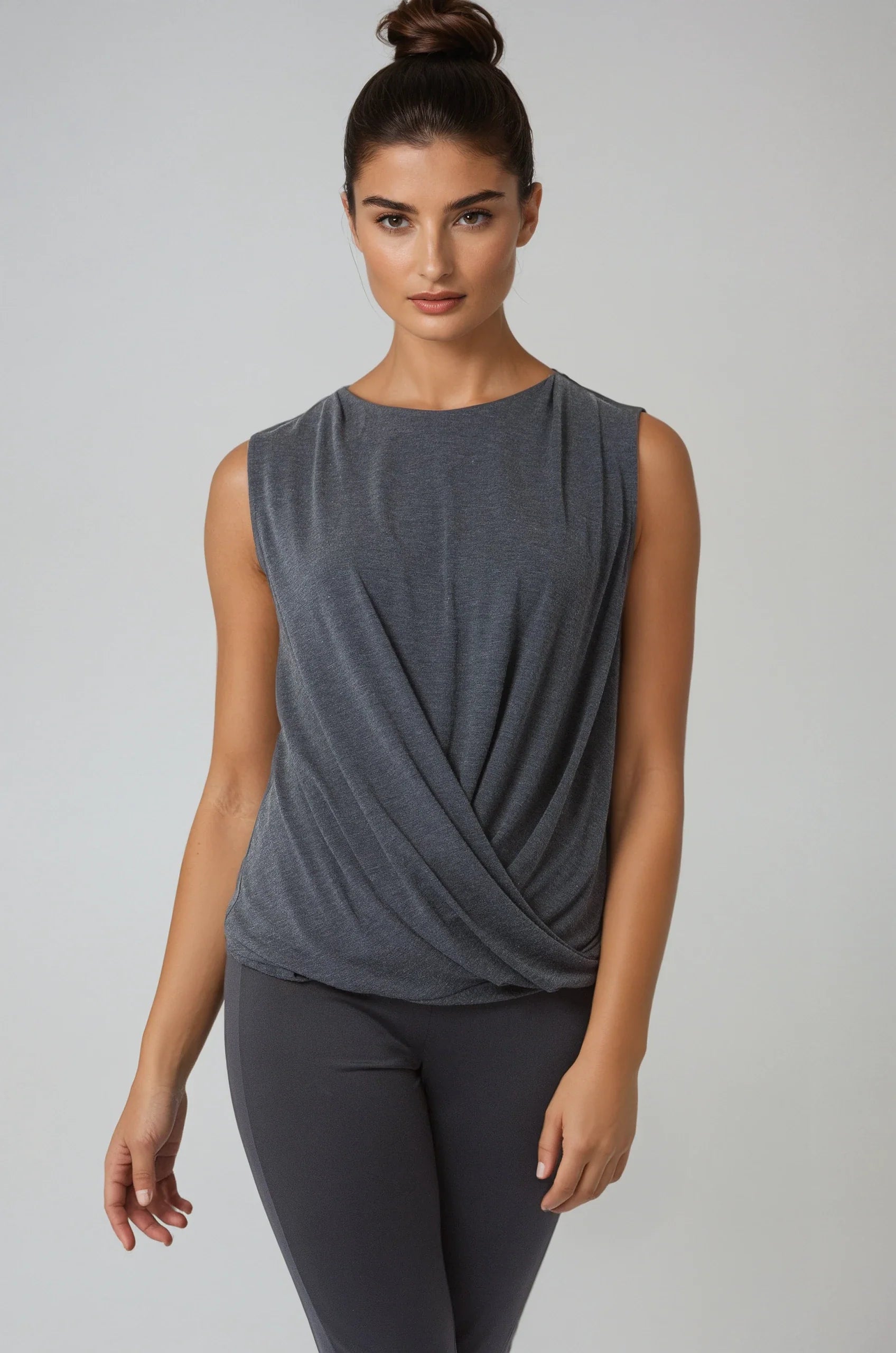 Buki Boss (Babe) T-Shirt - Charcoal Gray — side view
