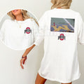 Pasimax Brutus Buckeye Ohio Snow 2-Sided Unisex Shirt - Ohio State Mascot Winter Tee, OSU Fan Cold Weather Apparel, Buckeye G