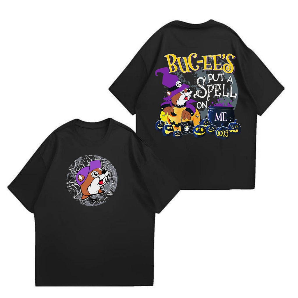 Pasimax Buc-ee’s 2025 Halloween Glow-in-the-Dark T-Shirt — main product shot