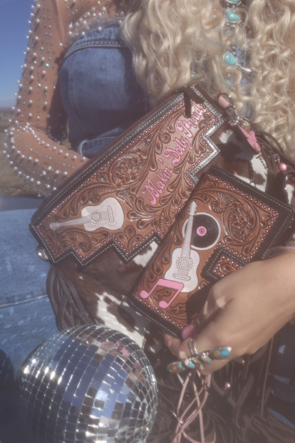 Haute Southern Hyde Dolly Taught Me Wallet a Haute Southern Hyde by Beth Marie Wallet — detail close-up