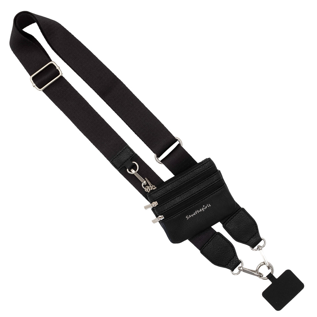 SaveTheGirls Clip & Go Strap with Pouch - Neutral Collection — product on model