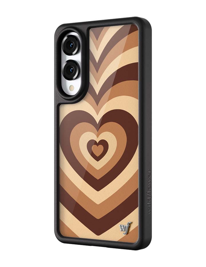Wildflower Cases Latte Love | Mocha Samsung Galaxy Case — side view