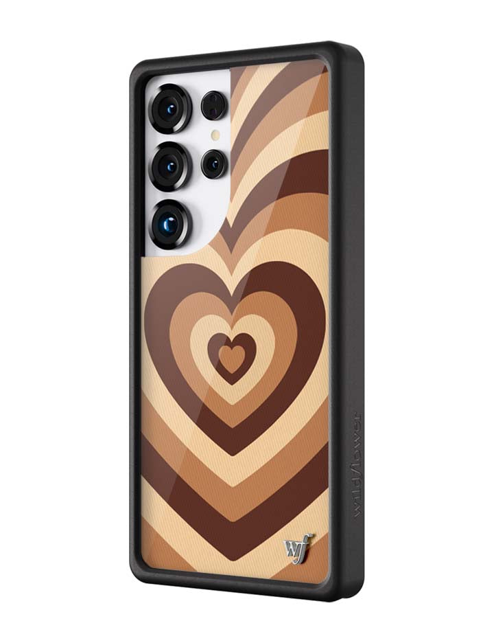 Wildflower Cases Latte Love | Mocha Samsung Galaxy Case — detail close-up