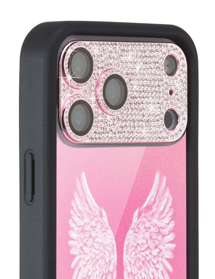 Wildflower Cases Camera Bling Cover | Pink — detail close-up