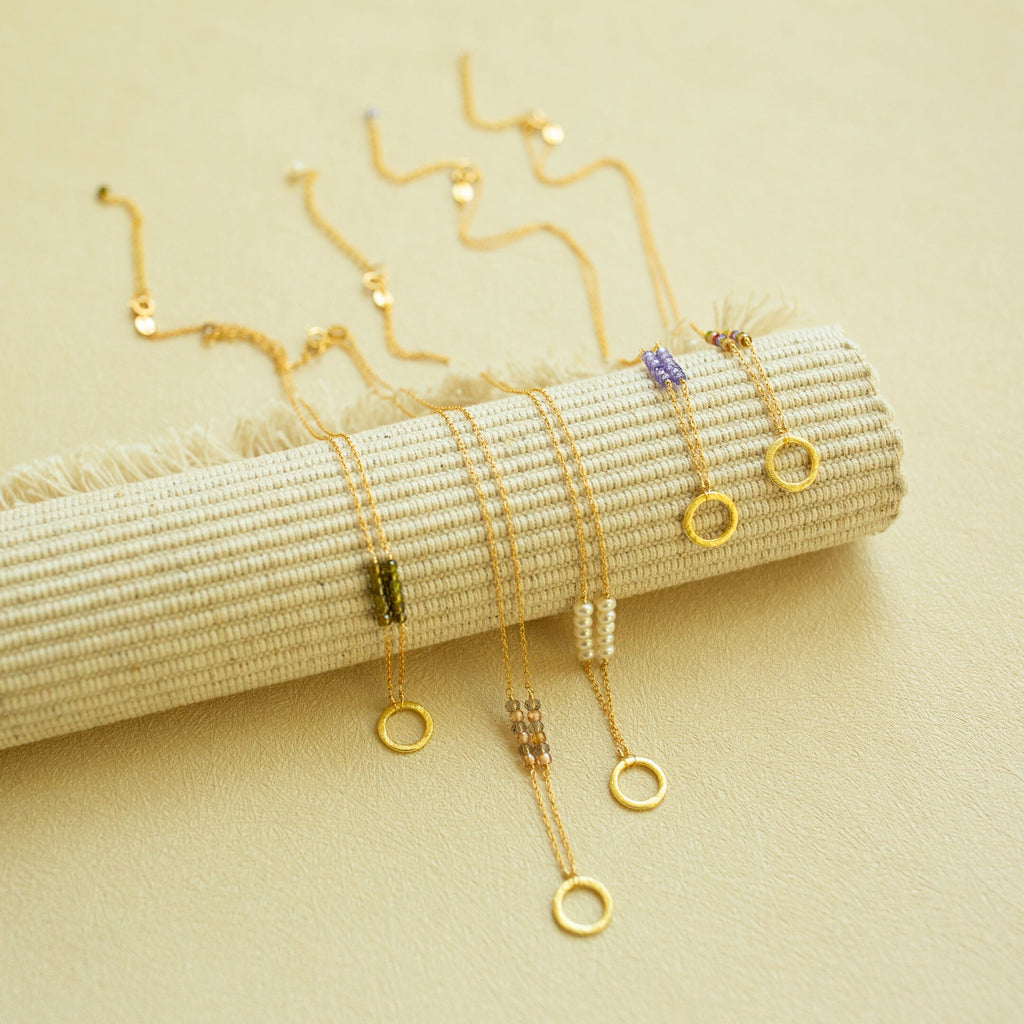 Champagne Quartz Solara Necklace