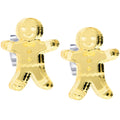BodyCandy Holiday Gingerbread Man Stud Earrings — main product shot