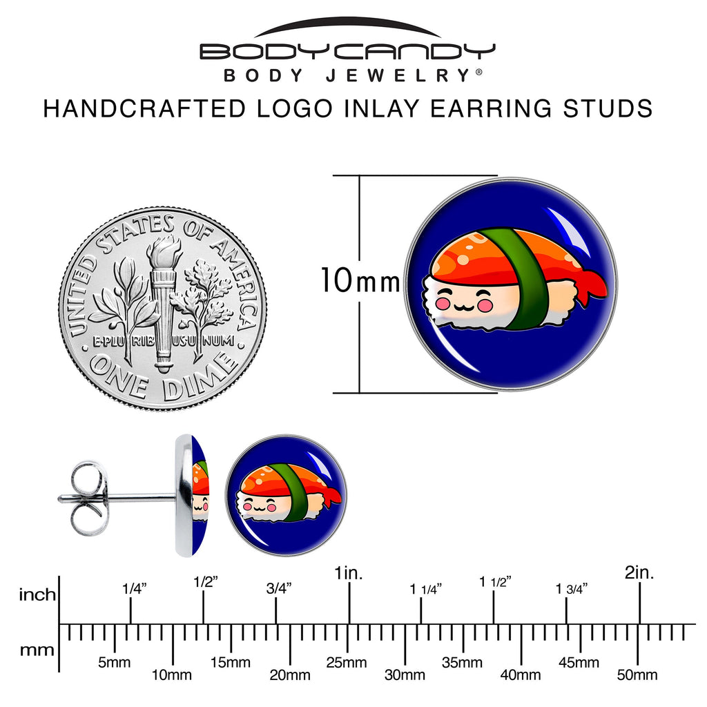 BodyCandy Sushi Stud Earrings by Onyx O — alternative angle