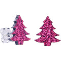 BodyCandy Pink Glitter Christmas Tree Stud Earrings — main product shot