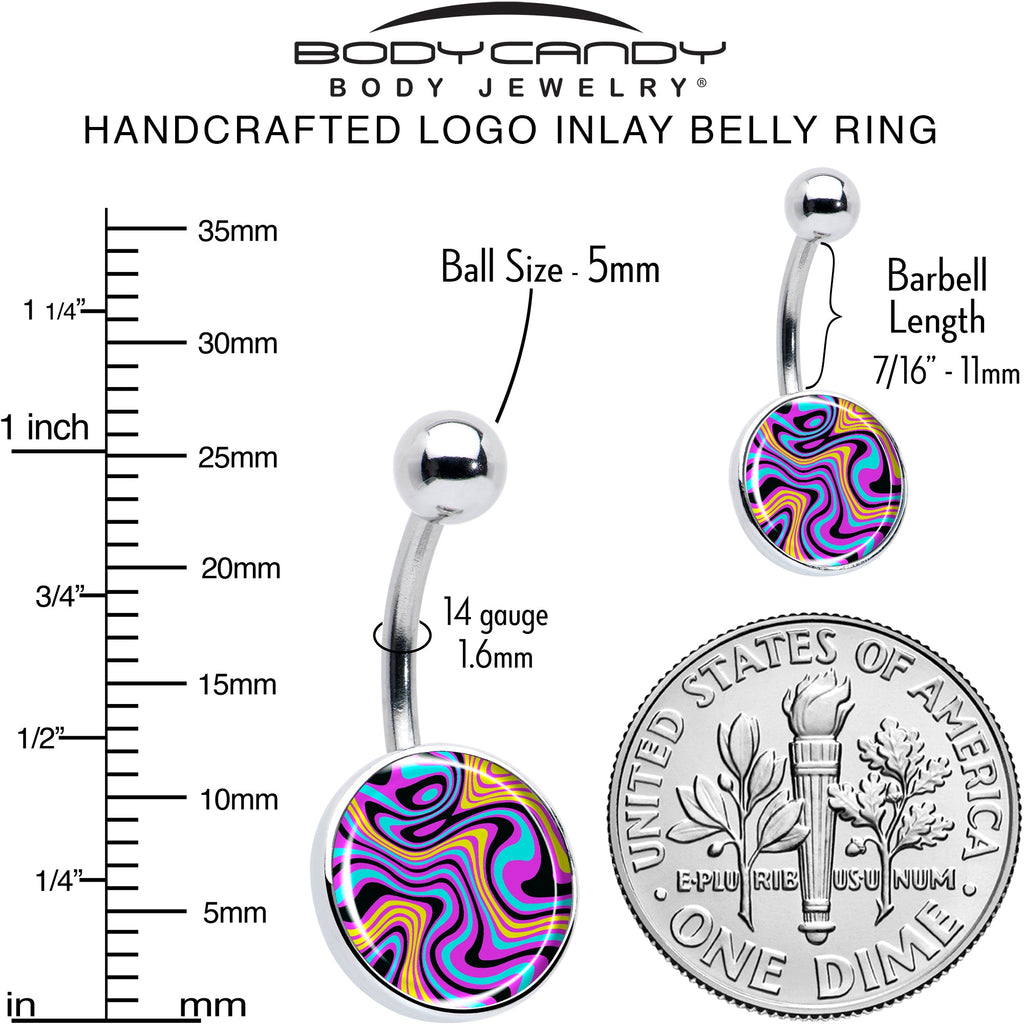 BodyCandy Funky Swirls Belly Ring by Onyx O — alternative angle