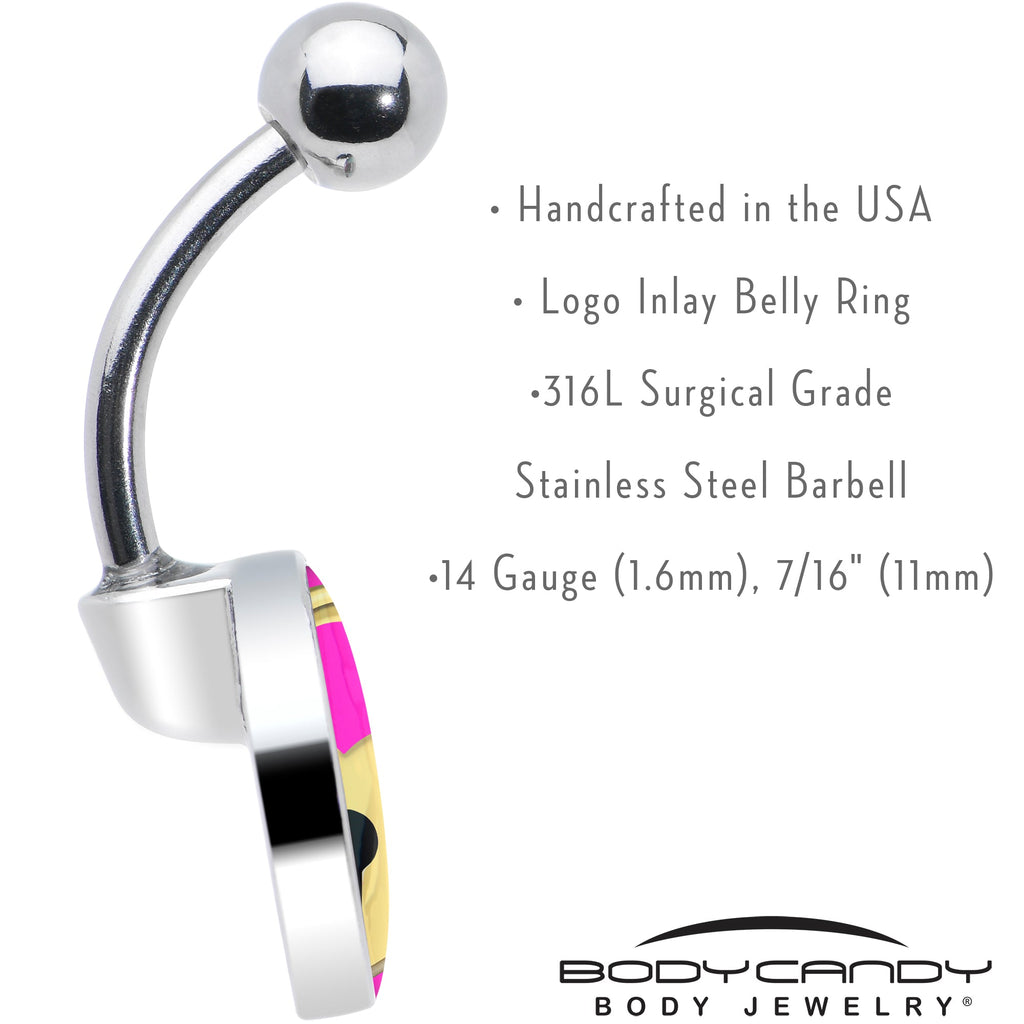 BodyCandy Heart Lock Belly Ring by Onyx O — in-use photo