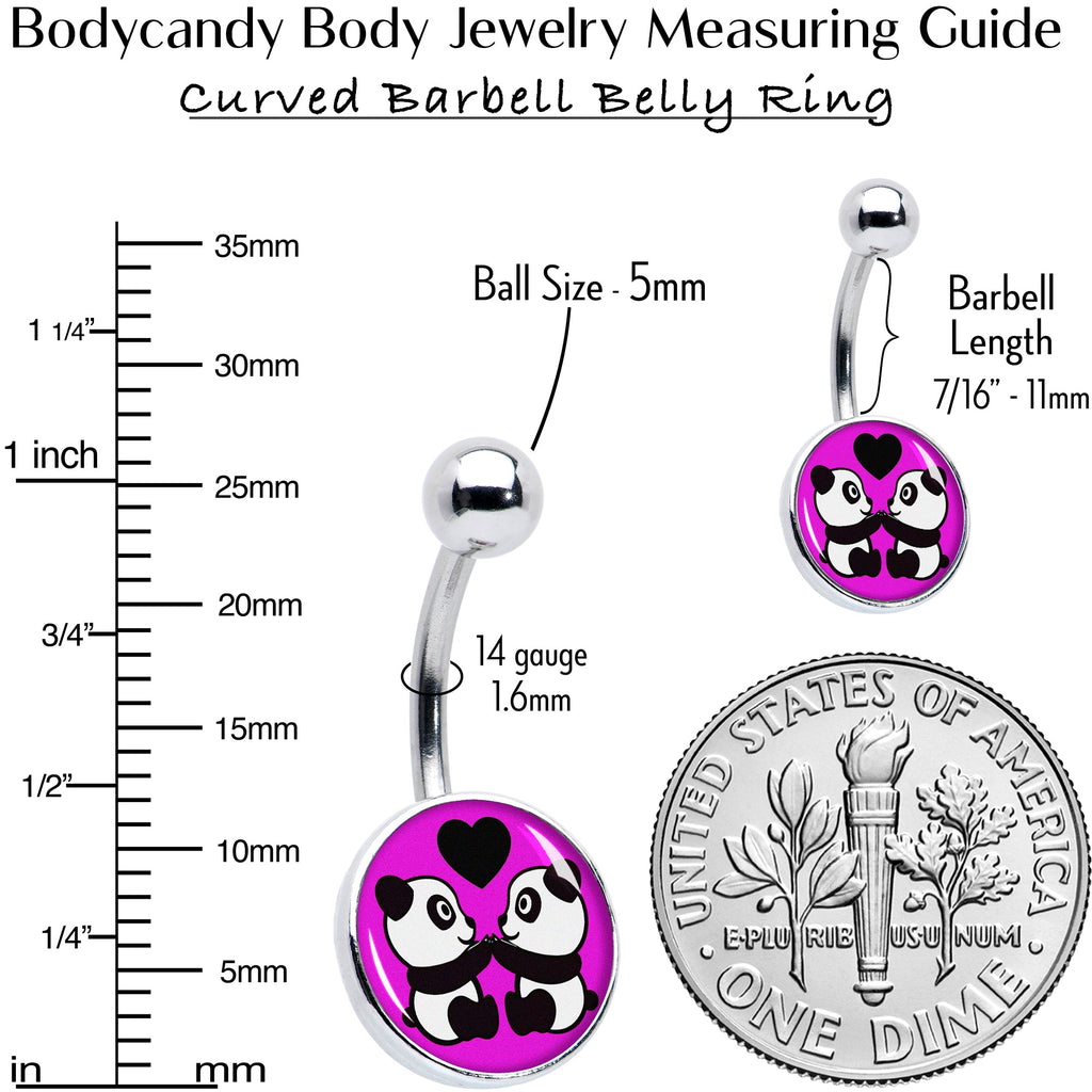 BodyCandy Panda Love Belly Ring by Onyx O — alternative angle