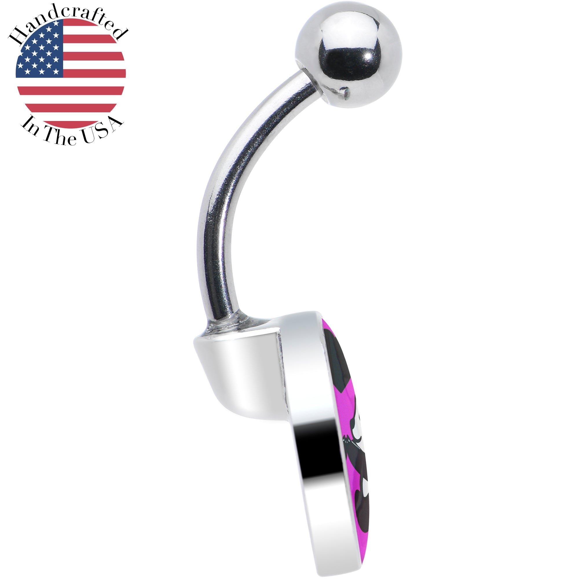 BodyCandy Panda Love Belly Ring by Onyx O — in-use photo