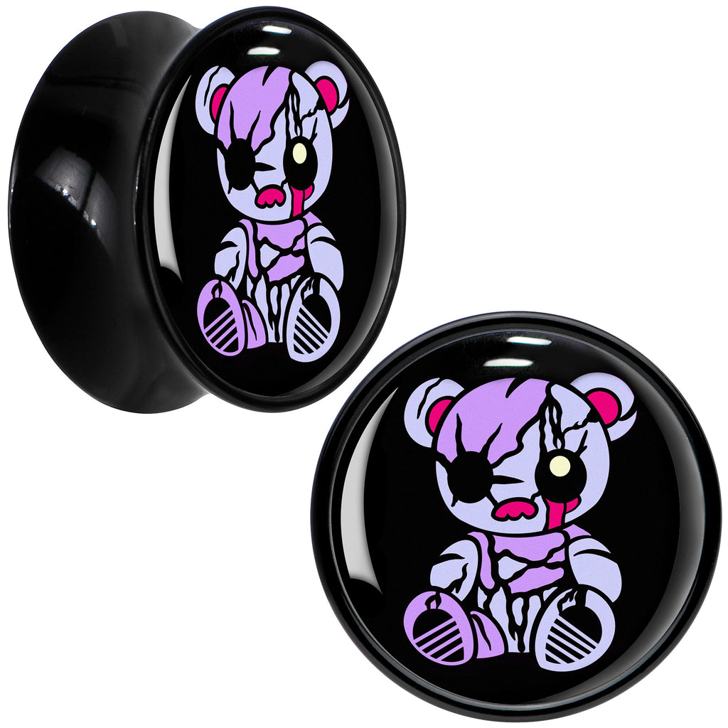 BodyCandy Attitude Teddy Bear Black Acrylic Saddle Plug Set by Onyx O — packaging