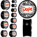 BodyCandy 0G Dope Composition Notebook Black Acrylic Saddle Plug Set by Onyx O — main product shot