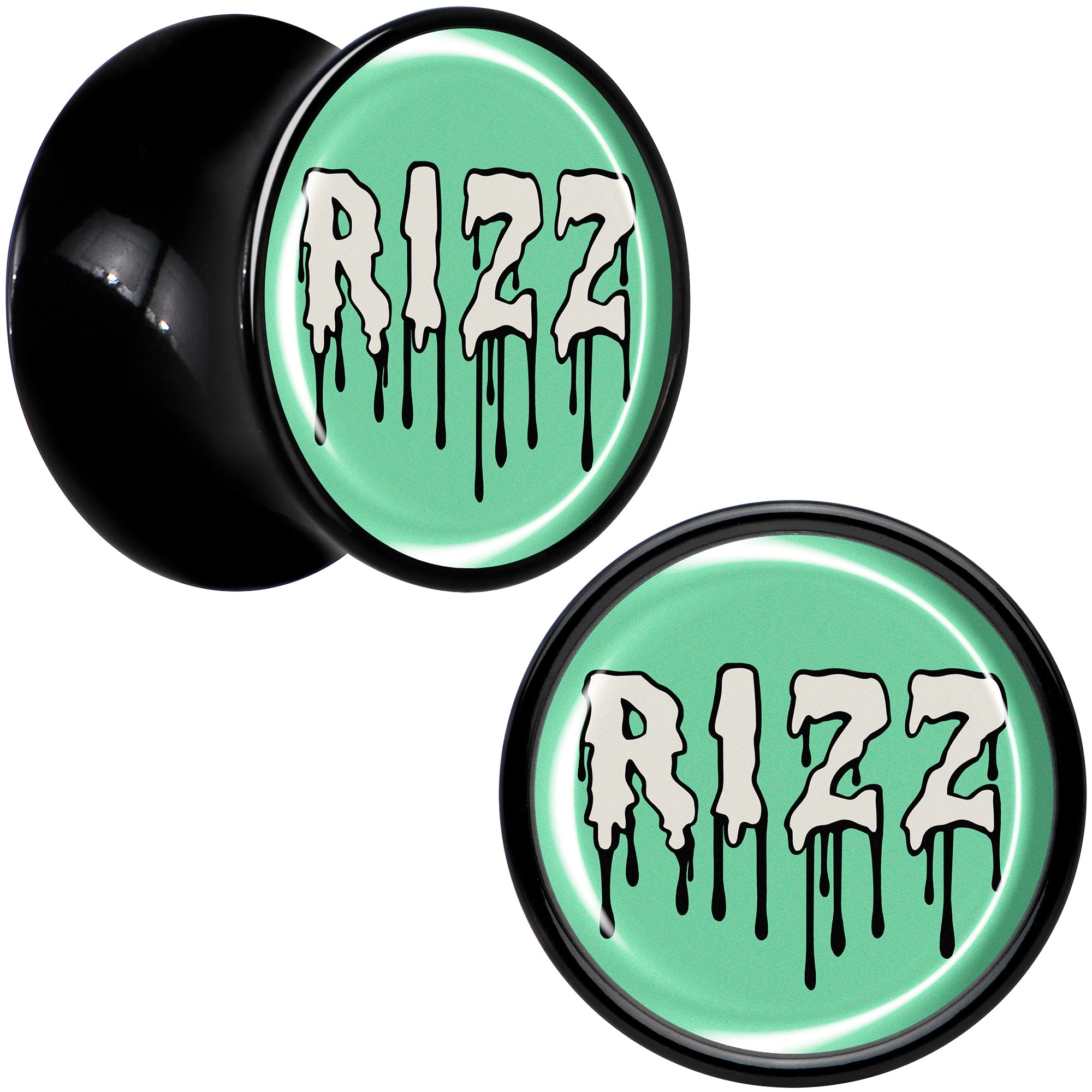 BodyCandy RIZZ Black Acrylic Saddle Plug Set by Onyx O — alternative angle