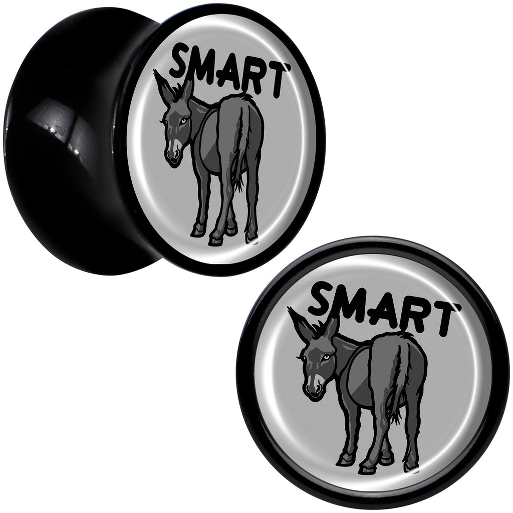BodyCandy Donkey Smart Ass Black Acrylic Saddle Plug Set by Onyx O — alternative angle