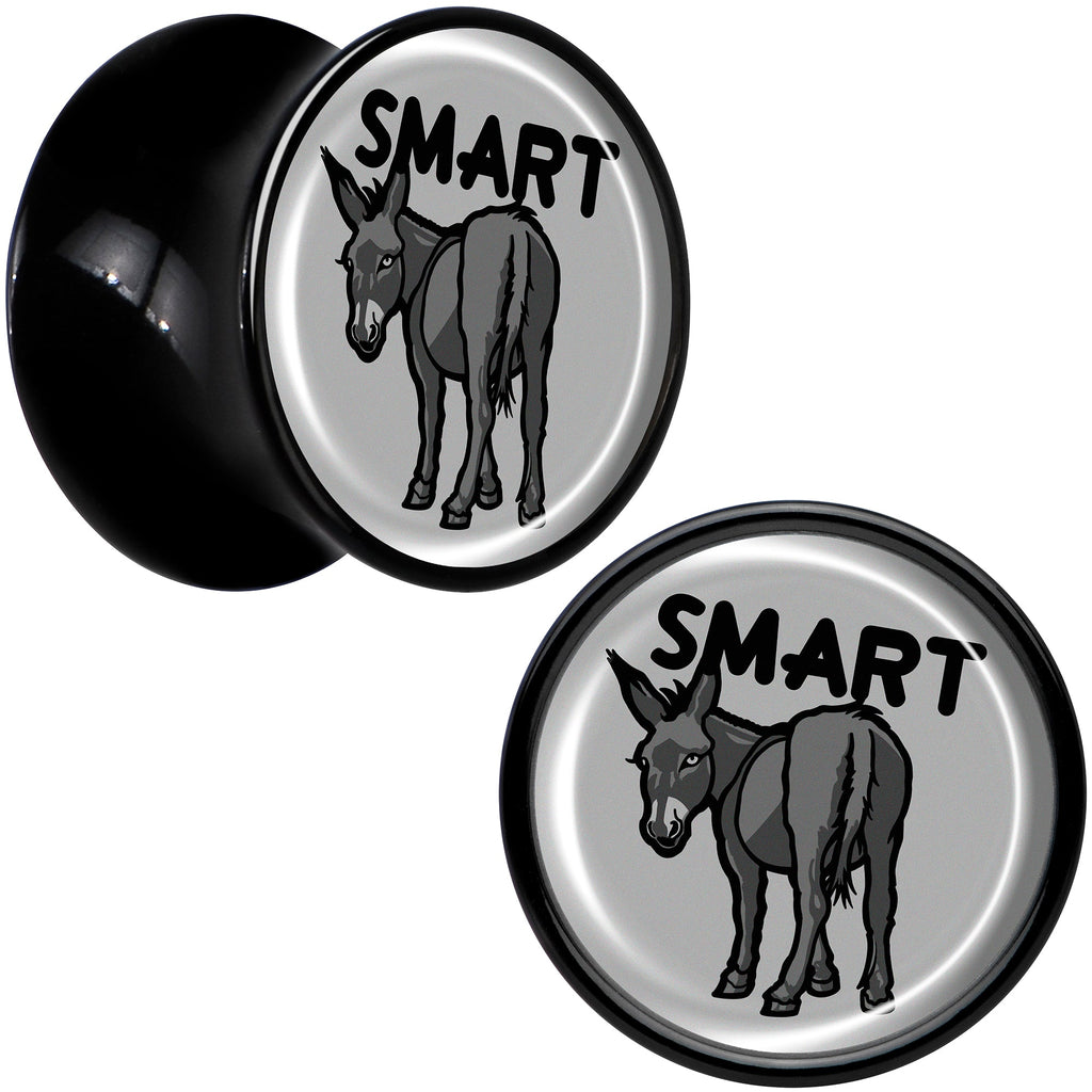 BodyCandy Donkey Smart Ass Black Acrylic Saddle Plug Set by Onyx O — in-use photo